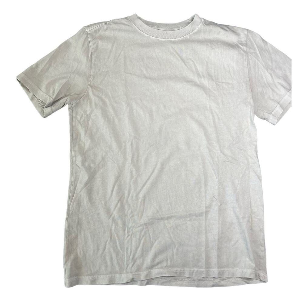 Talentless beige bone short sleeve crew neck tee shirt small